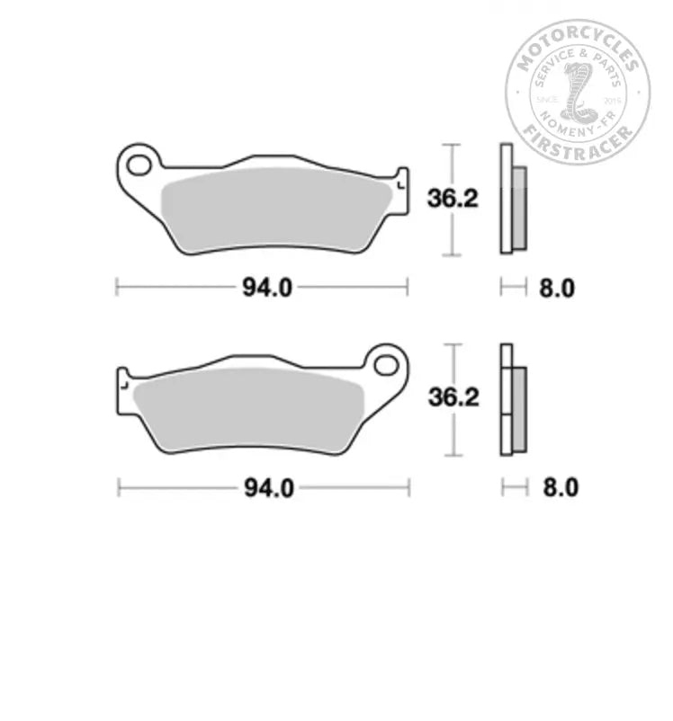 Plaquettes de freins AV ROYAL ENFIELD HIMALAYAN 410 AP RACING OFF ROAD Firstracer