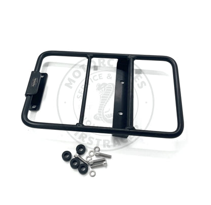 Platine porte-bagage noir satiné Poderosa – Royal Enfield Super Meteor 650 Firstracer