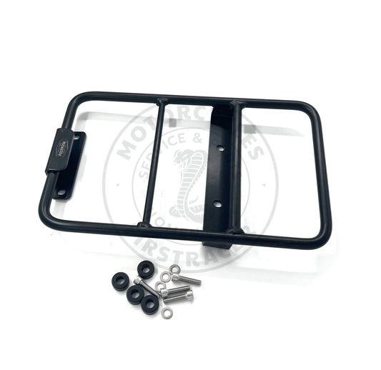 Platine porte-bagage noir satiné Poderosa – Royal Enfield Super Meteor 650 Firstracer