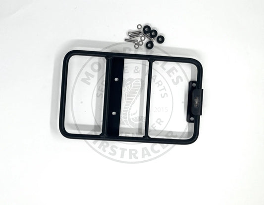 Platine porte-bagage noir satiné Poderosa – Royal Enfield Super Meteor 650 Firstracer