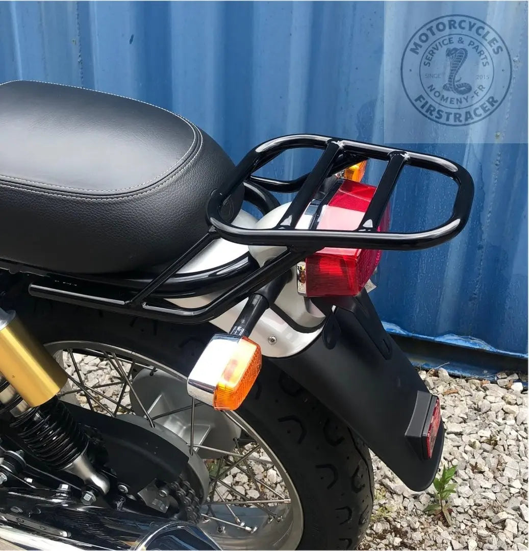 Porte bagage arrière noir court Royal Enfield 650 twins Firstracer