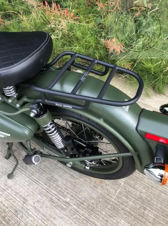 Porte bagage noir Royal Enfield 500 Classic monoplace Firstracer