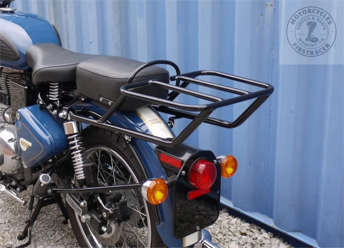 Porte bagage noir pour Royal Enfield 500 Classic Firstracer
