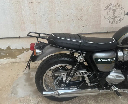 Porte-bagages noir pour Triumph Bonneville – Finition satinée Firstracer