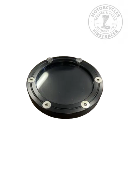 Porte-vignette d’assurance rond en aluminium – Ø 78 mm Firstracer