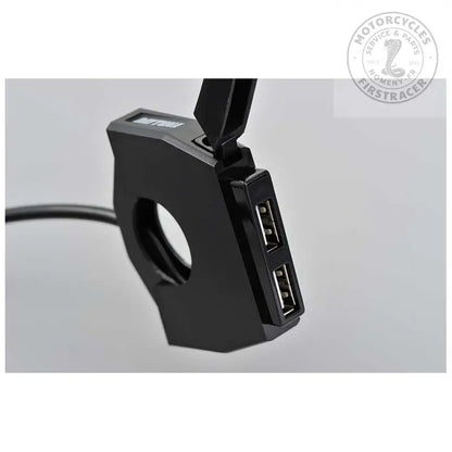 Prise Slim double USB double pour guidon moto Firstracer