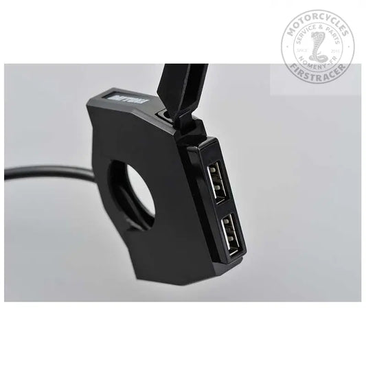 Prise Slim double USB double pour guidon moto Firstracer