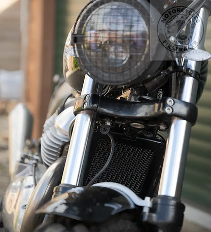 Protection de radiateur en aluminium Royal Enfield twins 650 Firstracer