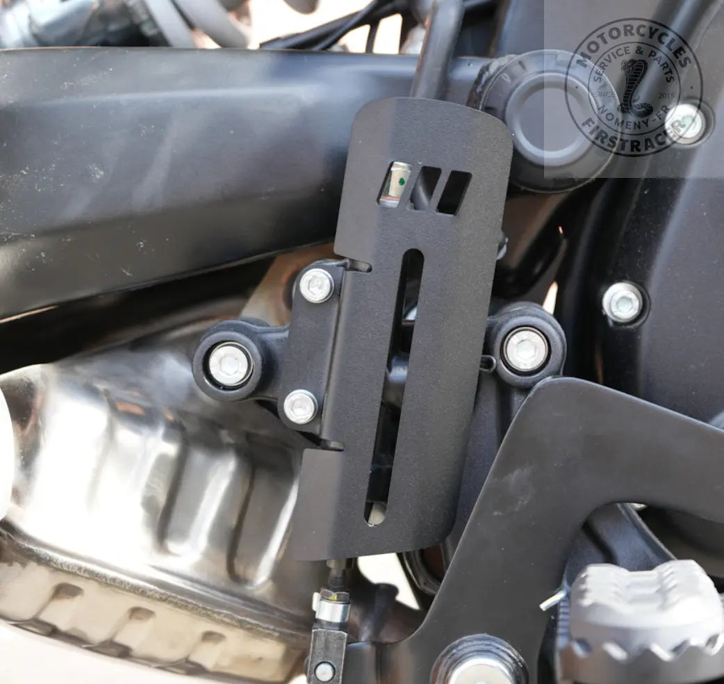 Protection de talon / maître-cylindre – Inox noir – Enfield Precision – Himalayan 450 Firstracer