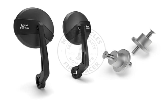 RÉTROVISEURS EMBOUTS DE GUIDON ROYAL ENFIELD – KIT COMPLET – BEAR 650 Firstracer