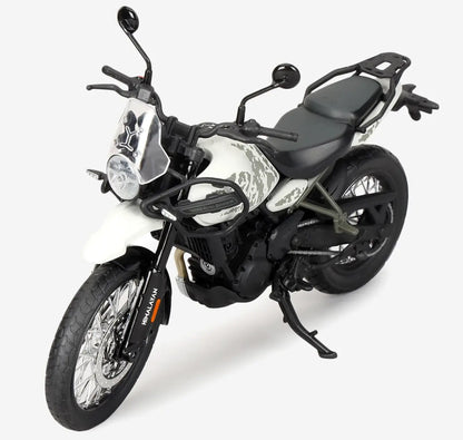 ROYAL ENFIELD HIMALAYAN 450 – MODÈLE RÉDUIT 3D&nbsp;KAMET WHITE ÉCHELLE 1:12 Firstracer