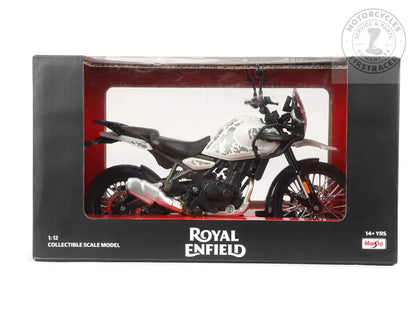 ROYAL ENFIELD HIMALAYAN 450 – MODÈLE RÉDUIT 3D&nbsp;KAMET WHITE ÉCHELLE 1:12 Firstracer