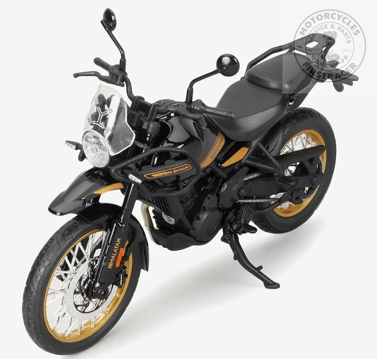 ROYAL ENFIELD&nbsp;HIMALAYAN 450 – MODÈLE RÉDUIT 3D – HANLE BLACK ÉCHELLE 1:12 Firstracer