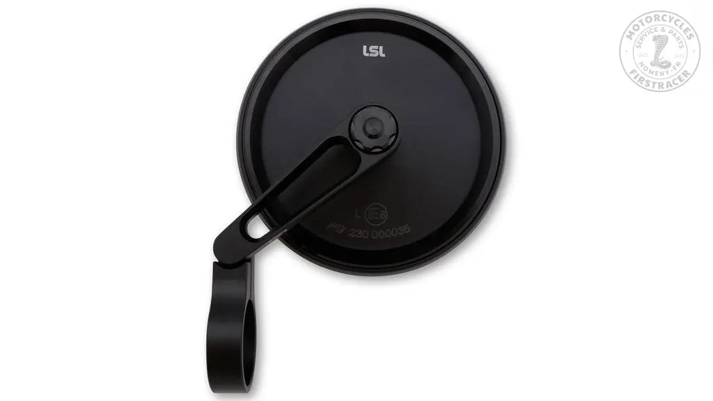 Rétroviseur embout de guidon LSL NOVA-RUN court Black Homologué CE Firstracer