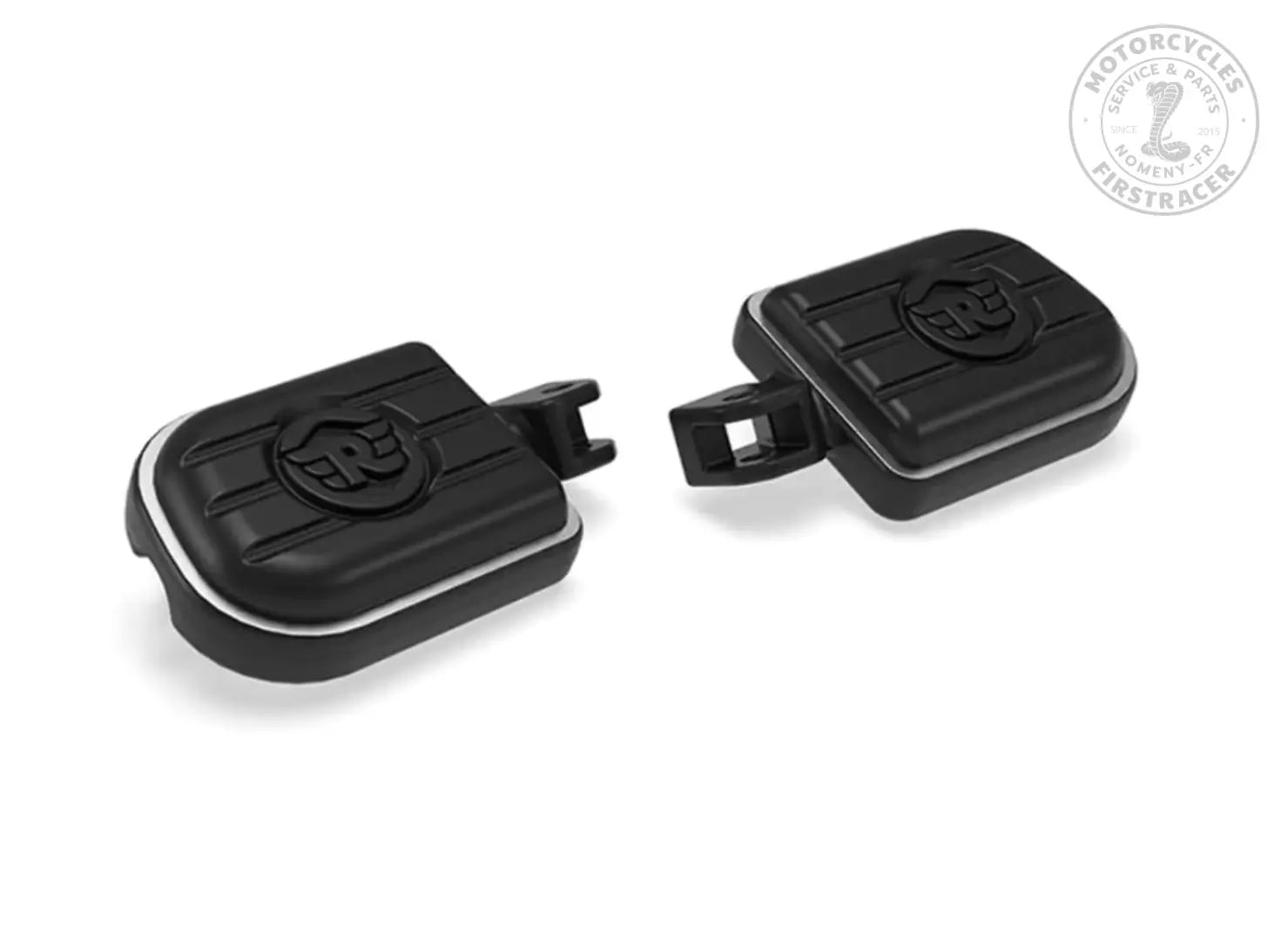 Repose-pieds Pilote Deluxe Noir pour Royal Enfield Super Meteor 650 Firstracer