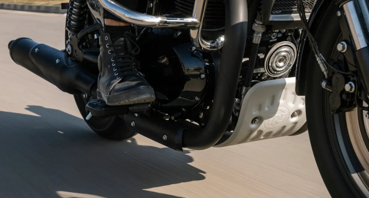 SABOT MOTEUR ALUMINIUM OU NOIR – ROYAL ENFIELD 650 Firstracer