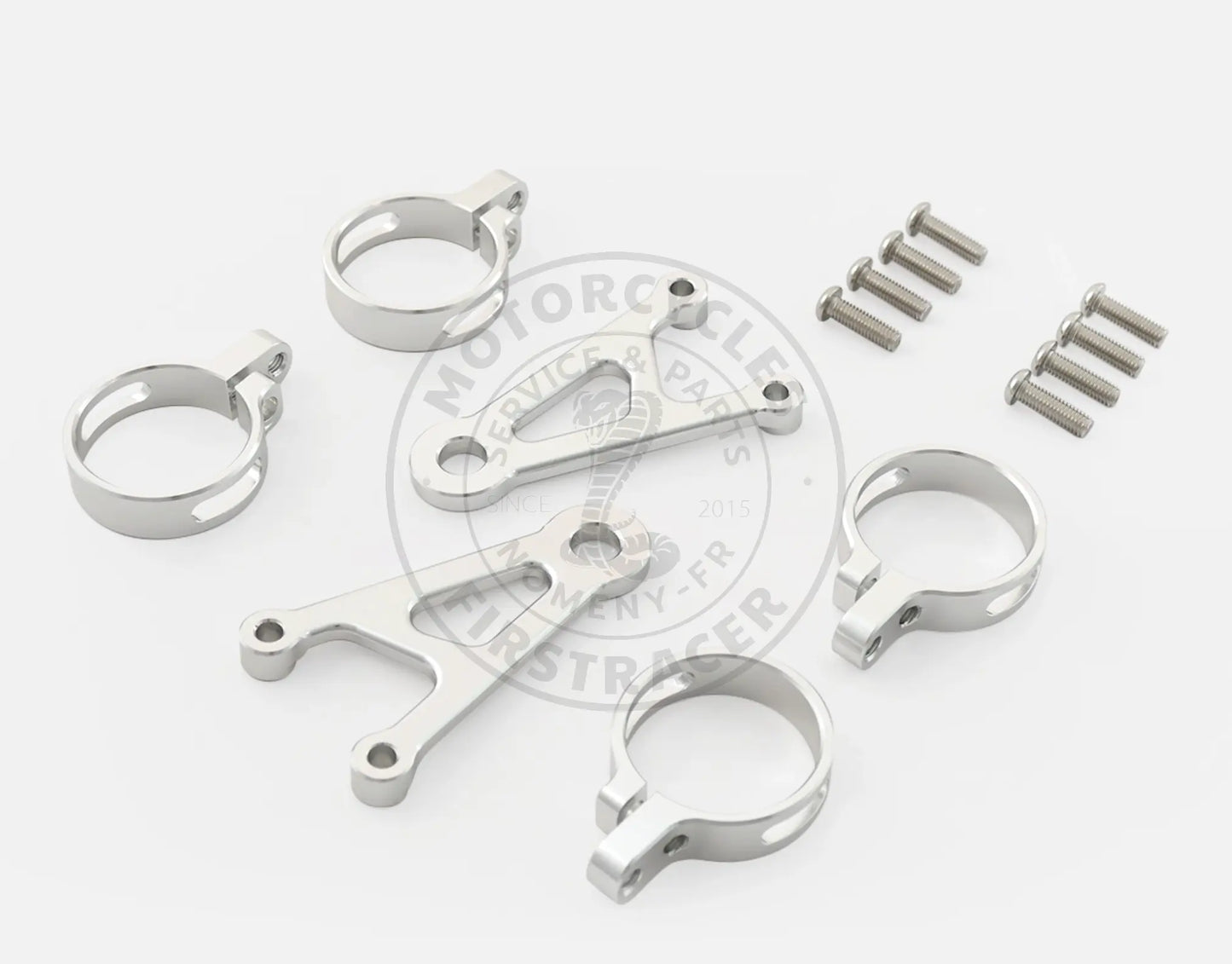 SUPPORT DE PHARE Ø41 mm – ALUMINIUM CNC Triumph &amp; Royal Enfield Firstracer