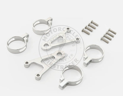 SUPPORT DE PHARE Ø41 mm – ALUMINIUM CNC Triumph &amp; Royal Enfield Firstracer