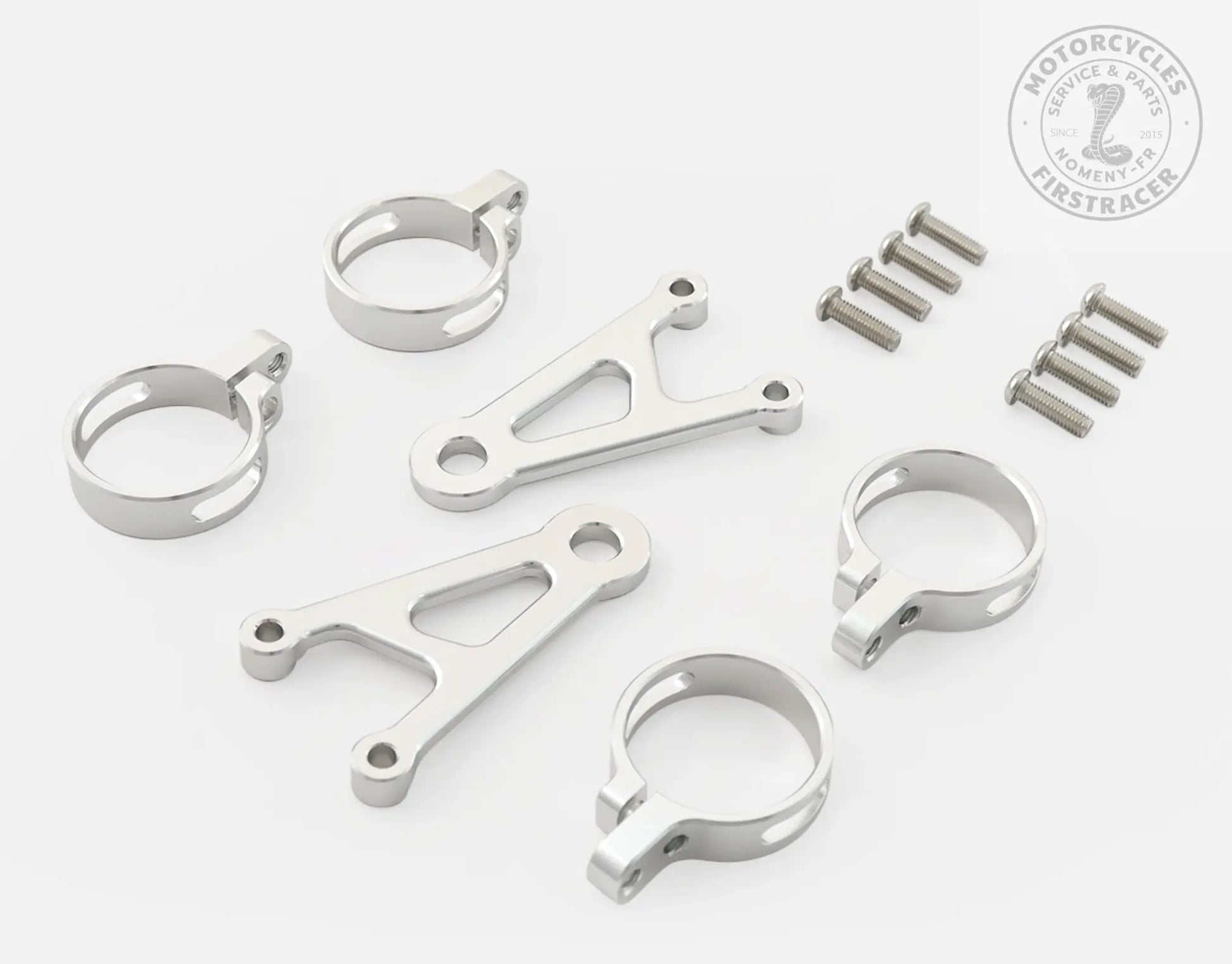 SUPPORT DE PHARE Ø41 mm – ALUMINIUM CNC Triumph &amp; Royal Enfield Firstracer