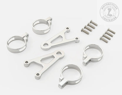 SUPPORT DE PHARE Ø41 mm – ALUMINIUM CNC Triumph &amp; Royal Enfield Firstracer