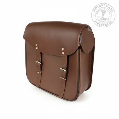 Sacoche Latérale en Cuir, Marron pour Royal Enfield Classic Firstracer