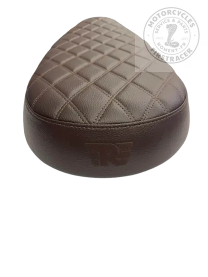 Selle Marron Losanges RE Interceptor et Continental GT 650 Firstracer