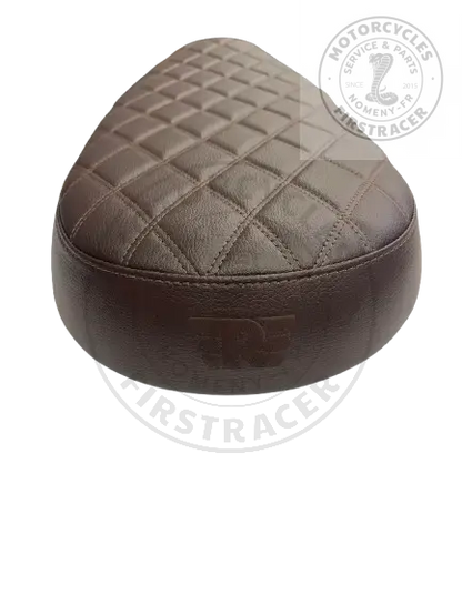 Selle Marron Losanges RE Interceptor et Continental GT 650 Firstracer