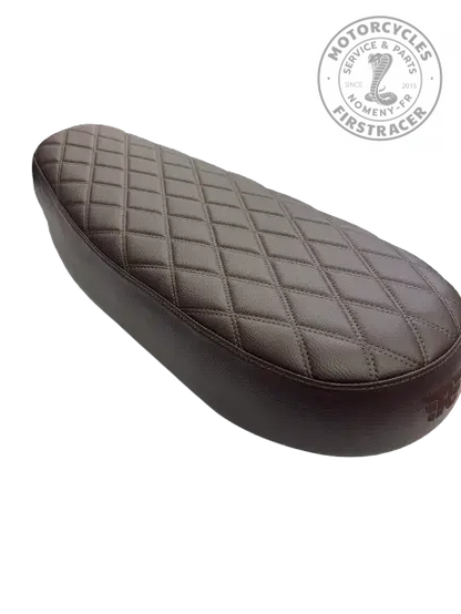 Selle Marron Losanges RE Interceptor et Continental GT 650 Firstracer