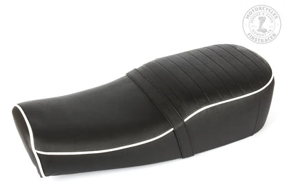 Selle Royal Enfield Noire avec Lisere Blanc Firstracer