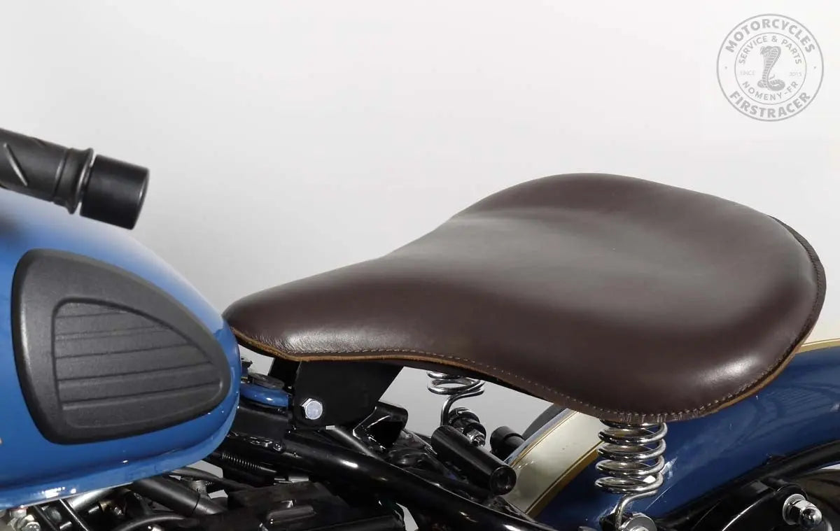 Selle solo en cuir pour Royal Enfield Classic 500 EFI Firstracer