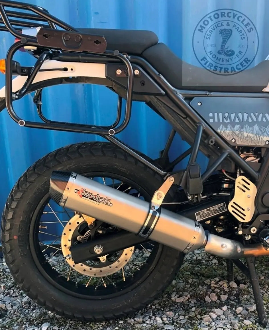 Silencieux Lextek inox pour Royal Enfield Himalayan et Scram Firstracer