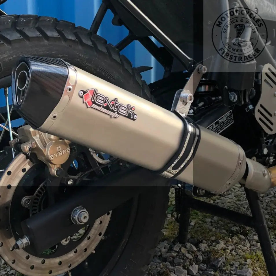 Silencieux Lextek inox pour Royal Enfield Himalayan et Scram Firstracer