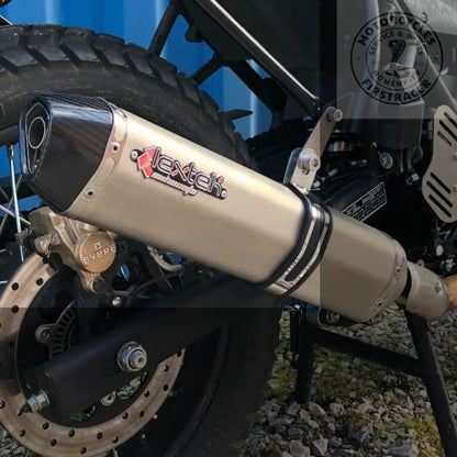 Silencieux Lextek inox pour Royal Enfield Himalayan et Scram Firstracer