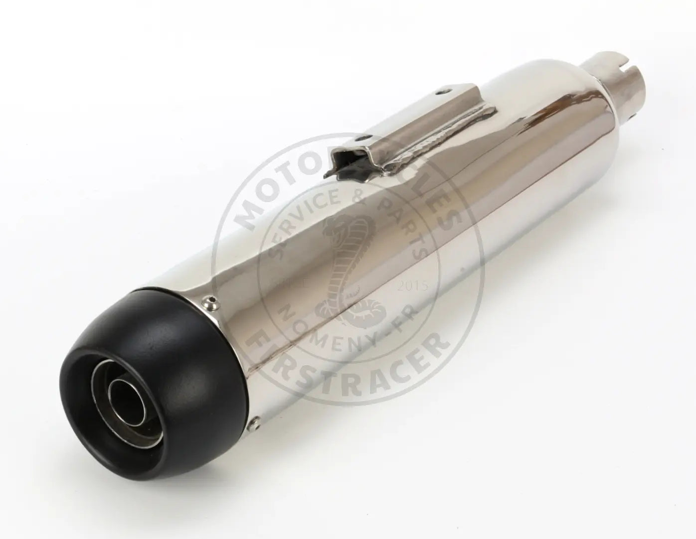 Silencieux conique inox avec embout noir – Royal Enfield 350 Firstracer