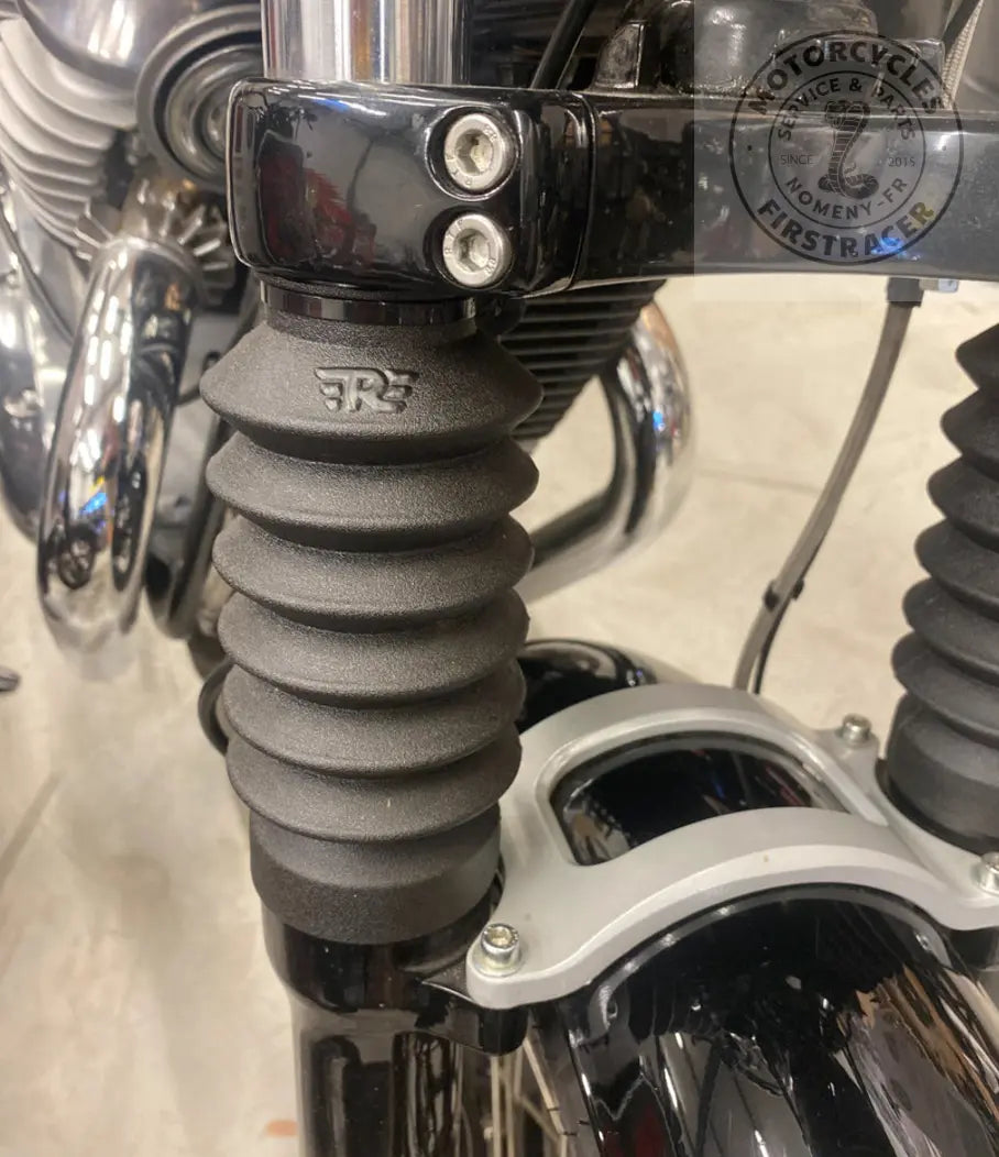 Soufflet de fourche noir résistant Royal Enfield 650 Twins Firstracer