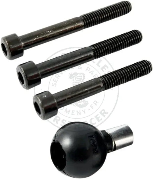 Support à rotule RAM® (USA) conçu pour la fixation d’un téléphone ou d’un GPS sur moto. Firstracer