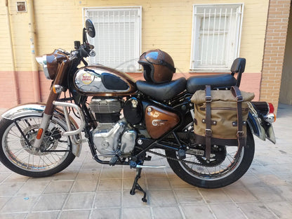 Support de sacoche Royal Enfield Classic 350 – Noir satiné Firstracer