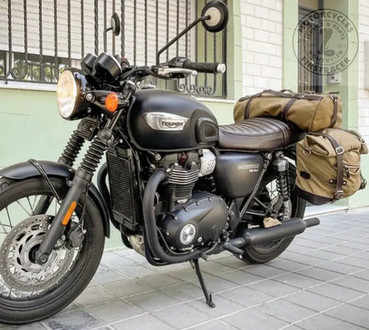Support de sacoche Triumph Bonneville T100 – Satin Black (paire) Firstracer