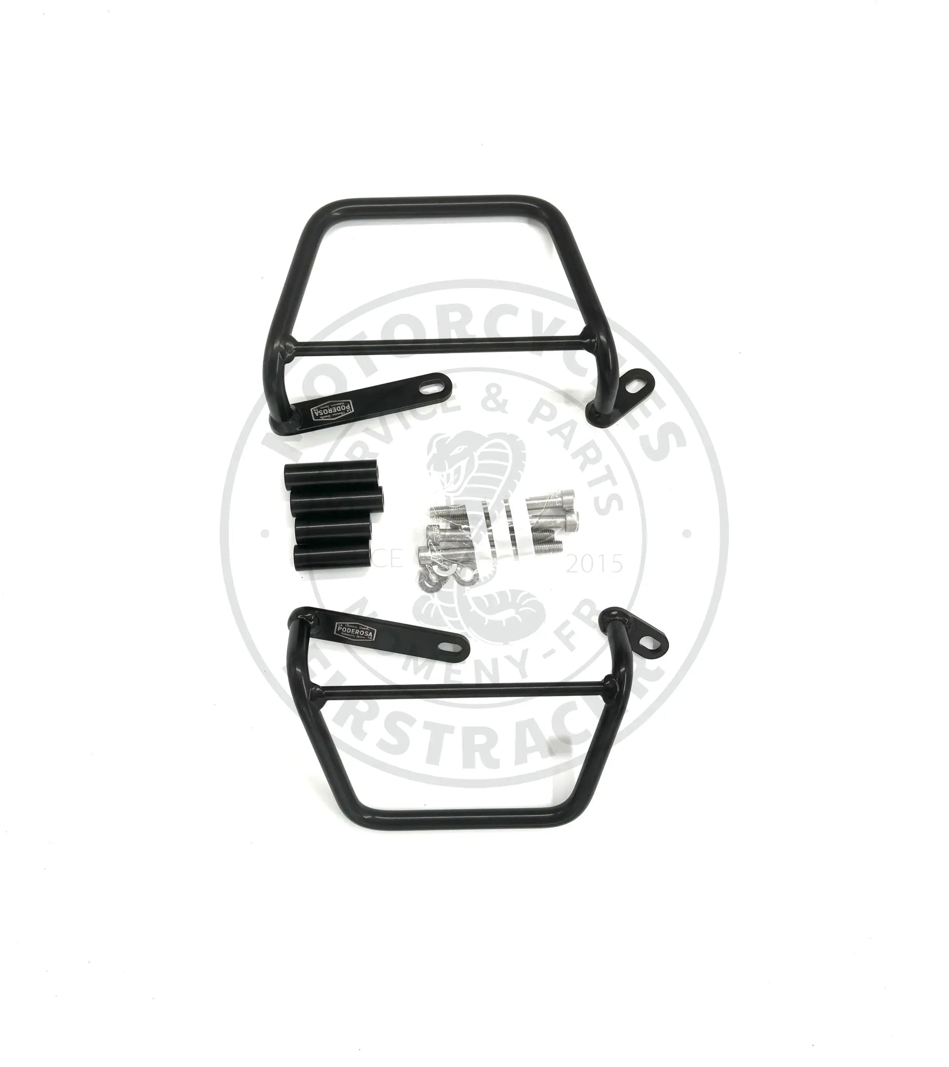 Support de sacoches Satin Black Poderosa – Triumph Scrambler 400X / Speed 400 (gauche + droite) Firstracer