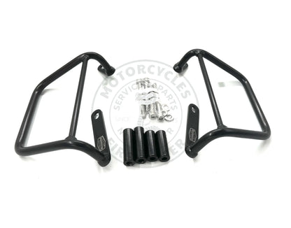 Support de sacoches Satin Black Poderosa – Triumph Scrambler 400X / Speed 400 (gauche + droite) Firstracer