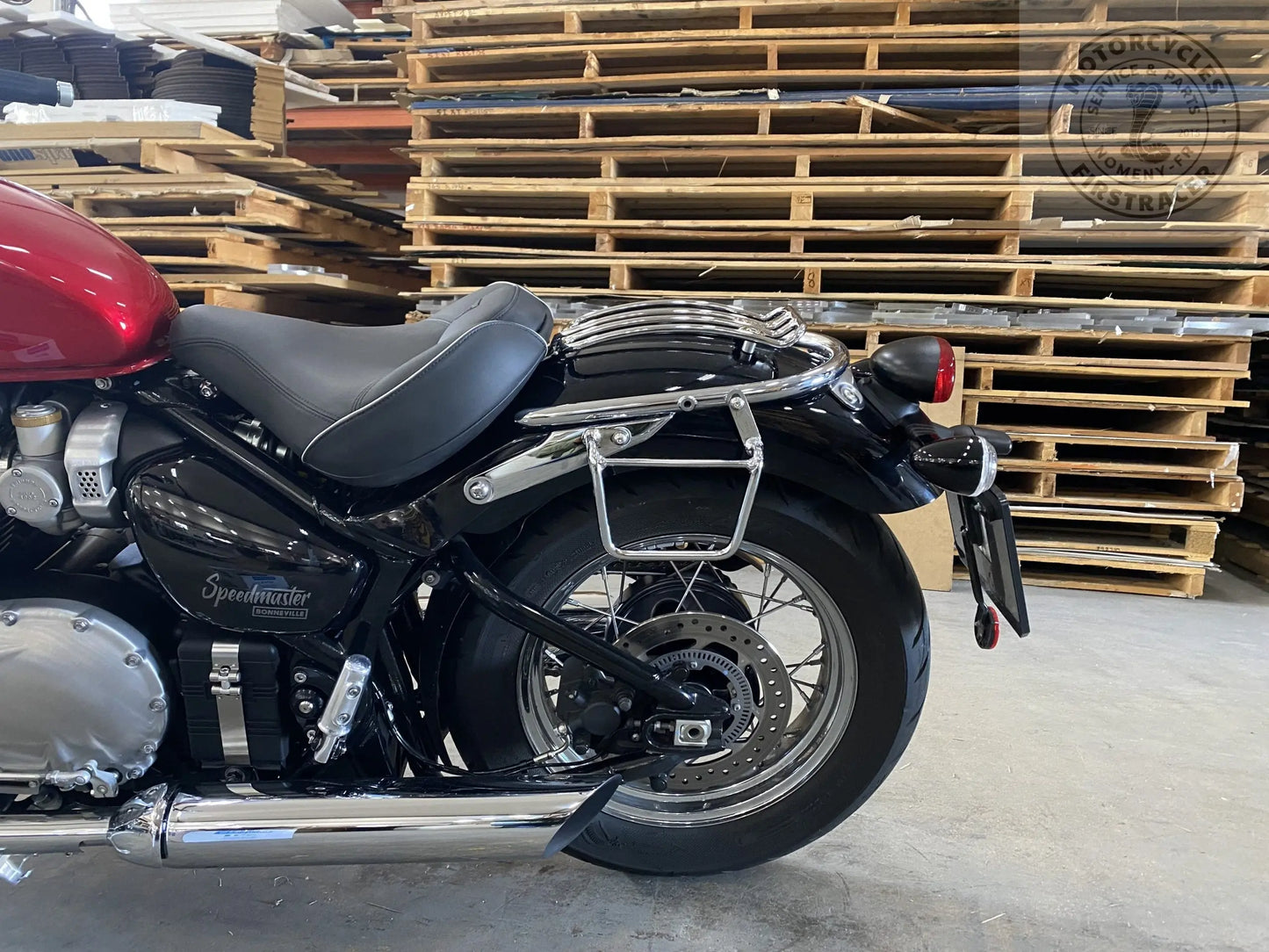 Supports de sacoches chrome Poderosa – Triumph Speedmaster (gauche + droite) Firstracer