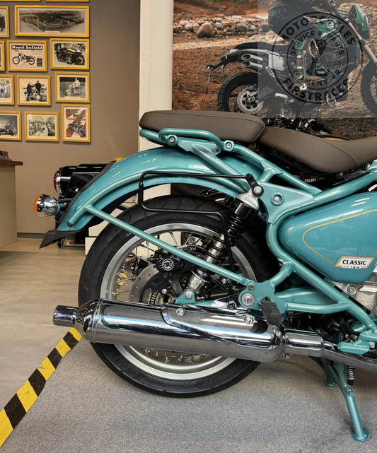 Supports de sacoches latérales Royal Enfield Classic 650 – Noir satiné Firstracer