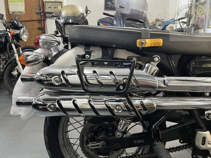 Supports de sacoches noir satiné Poderosa – Triumph Scrambler 900 (jusqu’à 2015) – Gauche + Droite Firstracer