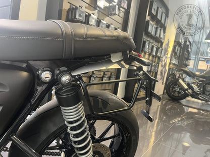 Supports de sacoches noir satiné Poderosa – Triumph Speed Twin 1200 / Thruxton 1200 (gauche + droite) Firstracer