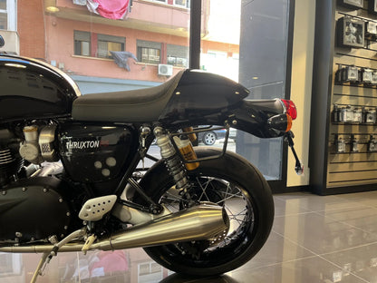 Supports de sacoches noir satiné Poderosa – Triumph Speed Twin 1200 / Thruxton 1200 (gauche + droite) Firstracer