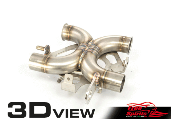 X-Pipe (De-Cat) Pour Triumph Street Twin, Street Cup, Bonneville T100/T120, Bobber, Speedmaster, Thruxton 1200 Std et Rcode Firstracer