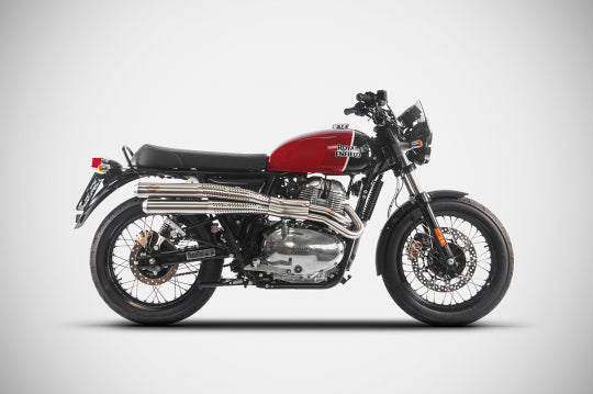 Ligne complete Zard flattrack inox Royal Enfield 650 twins