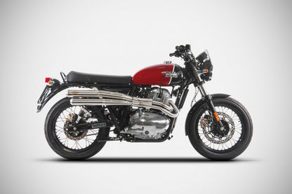 Ligne complete Zard flattrack inox Royal Enfield 650 twins