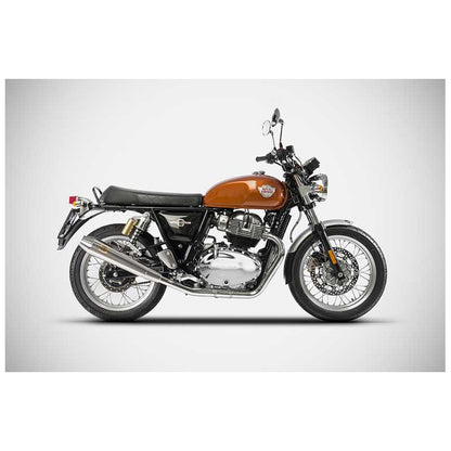 Echappement homologué ZARD 2 en 2 poli Royal Enfield 650 twins euro 5