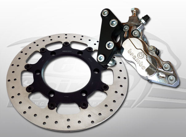 KIT FREINAGE 4 PISTONS BREMBO POUR TRIUMPH Bonneville et Scrambler jusque 2015